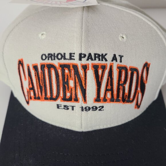 Vintage 90s Baltimore Orioles Camden Yards Snapback Hat/Cap NWT NOS - Picture 2 of 7